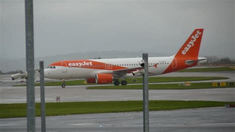 Easyjet Landing Compilation At Manchester Airport Youtube