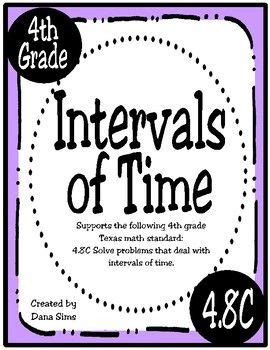 Intervals Of Time Scavenger Hunt Teks C Staar Practice Math