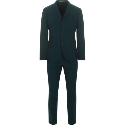 Ben Sherman Mod Button Tonic Suit Jacket In Sea Moss