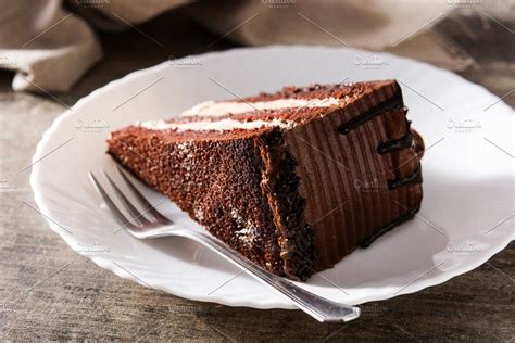 Delicious Chocolate Cake Slice