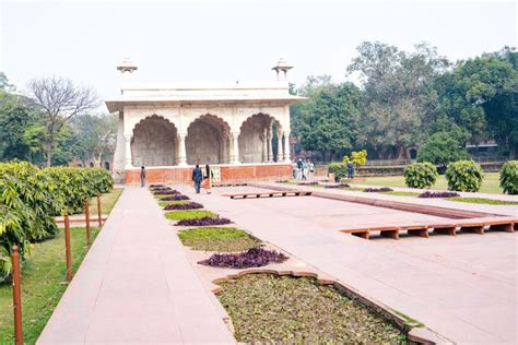 Gardens Of The Red Fort, Delhi , India Editorial Photography - Image of ...