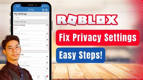 How To Fix Your Privacy Settings On Roblox Youtube