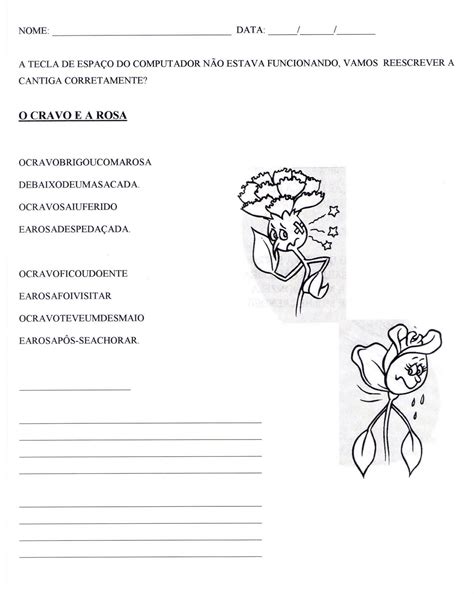Texto O Cravo Ea Rosa Com Interpretação - Texto O Cravo Ea Rosa Com Interpretação - RETOEDU