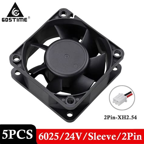 Pcs Lot Gdstime Mm S Dc Brushless Axial Fan V Pin Mm X