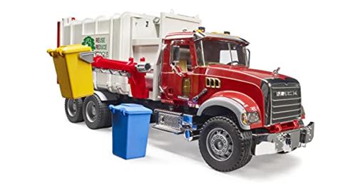 Bruder MACK Granite Green & Red Toy Garbage Truck