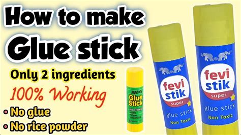 How To Make Glue Stick At Home Diy Glue Stick Homemade Glue Stick