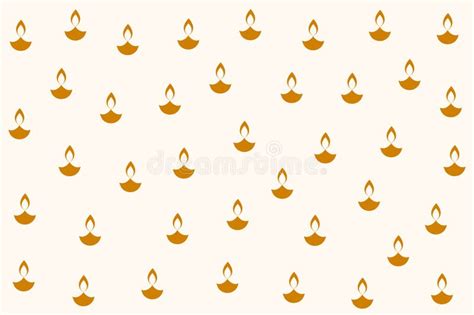 Decorative Shubh Diwali Diya Pattern White Background Stock ...