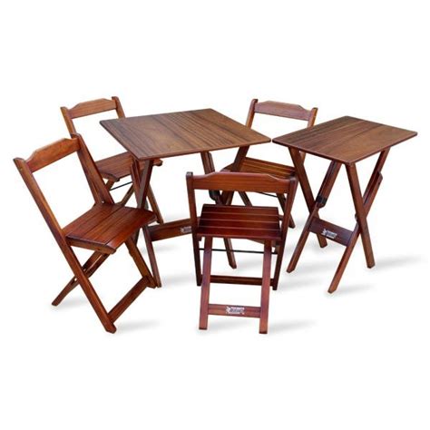 Conjunto De Mesa Dobr Vel X Cadeiras Mais Mesa Aparador