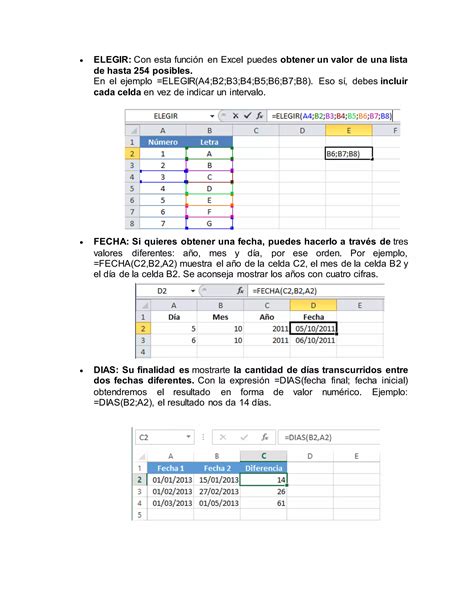 Funciones Excel PDF