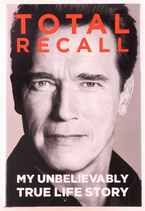 Arnold Schwarzenegger Signed "Total Recall" Hardcover Book (Beckett ...