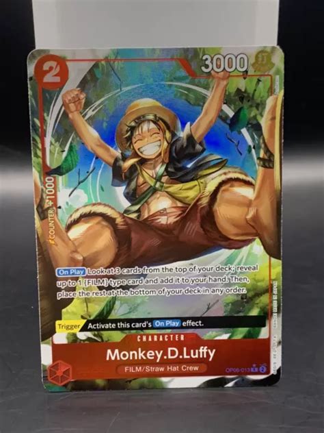 ONE PIECE TCG Wings Of The Captain Monkey D Luffy OP06 013 Alt Art EUR