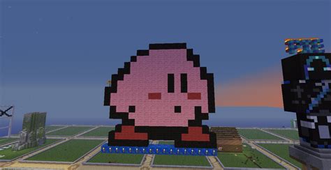 Kirby Pixel Art (Smaller Project) Minecraft Map