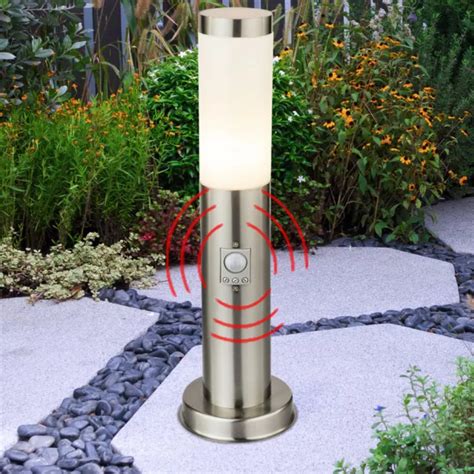 LUCE PER ESTERNI Piantana Lampada Da Giardino Acciaio Inox Movimento