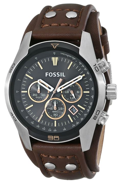 Fossil Ch2891 Watches Mens Coachman Chronograph Leather Watch Brown Fossil Wat