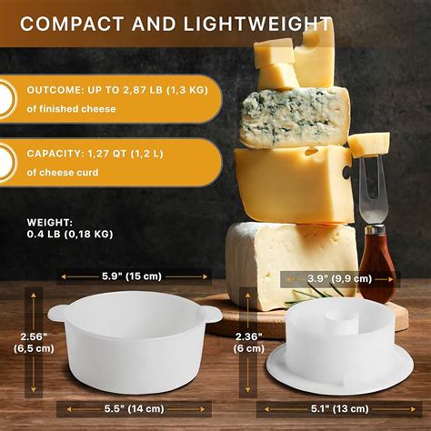 Grand moule à fromage à pâte dure Gouda pour presse lait de vache de