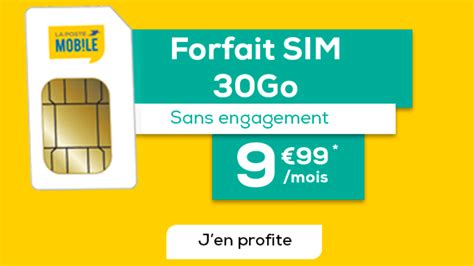 La Poste Mobile quel forfait sans engagement choisir dès 9 99