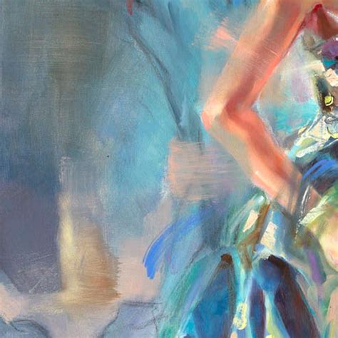 Dancing In Green Hues | Painting by Anna Razumovskaya