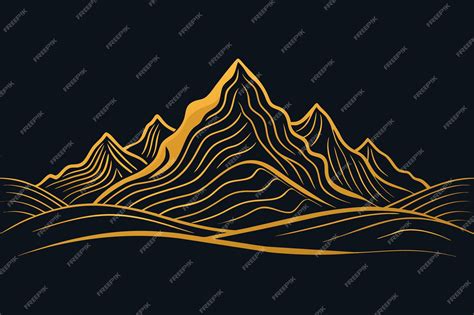 Premium Vector | Mountains in the vector art illustration