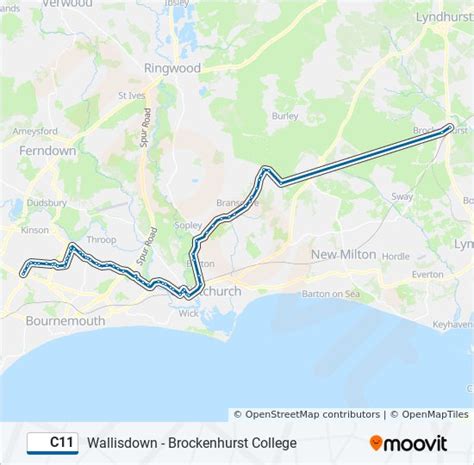 C11 Route Schedules Stops And Maps Brockenhurst Updated