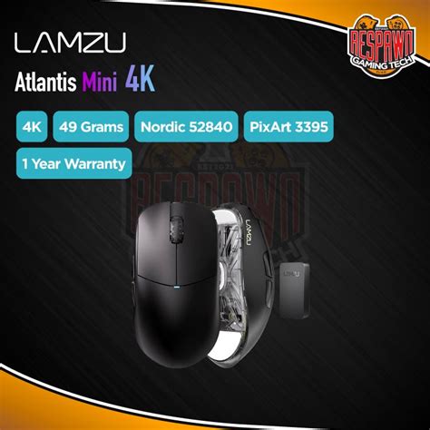 Lamzu Atlantis Mini K Wireless Superlight Gaming Mouse Shopee Malaysia