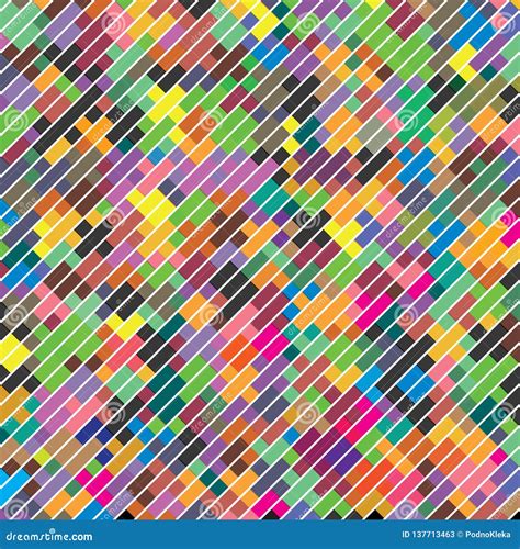 Simple Geometric Rectangle Grid Vector Fabric Background Pattern