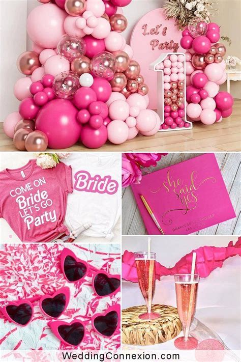 Lets Party Bridal Shower Bachelorette Party Elegant Wedding Ideas Pink Bridal Shower