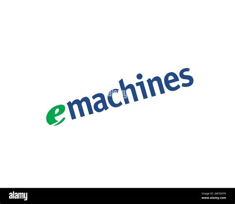 Emachines Rotated Logo White Background Stock Photo Alamy