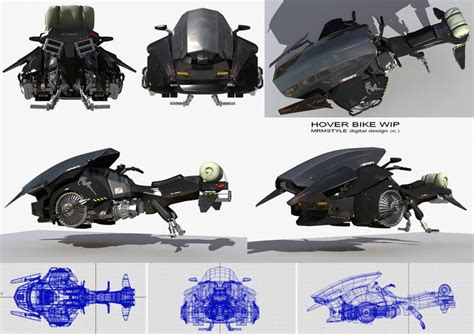 Hover Bike Wip By Amiramz On Deviantart Hover Bike Futuristic