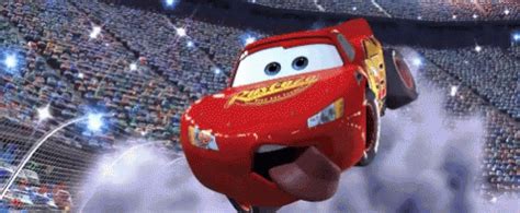 Lightning Mc Queen Pose GIF - LightningMcQueen Pose Wink - Discover & Share GIFs