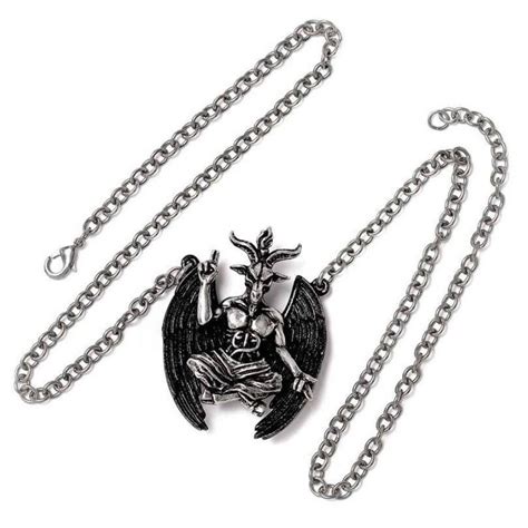 Hail Satan Necklace Goth Necklace Gothic Necklace Etsy