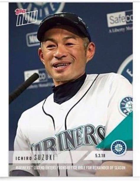 Yahooオークション 2018 Topps Now イチロー Ichiro マリナーズ 会見