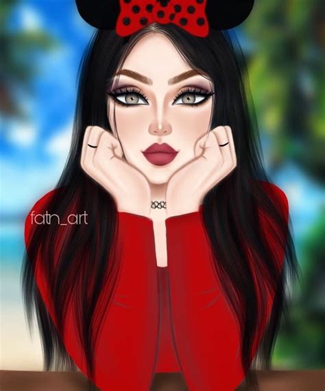 Pin By Red Rose On Art Beautiful Girl Drawing Digital Art Girl Cute