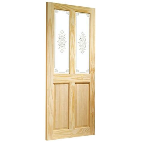 Xl Joinery Victorian Unfinished Pine Decorative Glazed Internal Door Door Superstore®