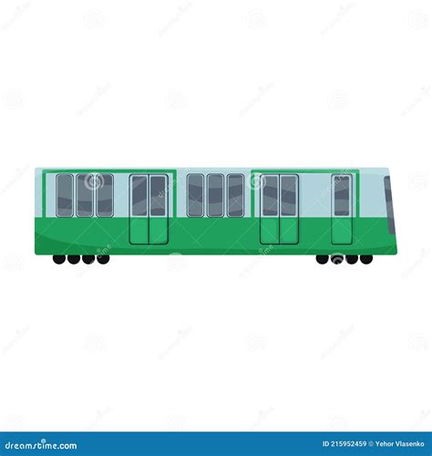 Subway Train Cartoon Vector Icon.Cartoon Vector Illustration Cargo ...