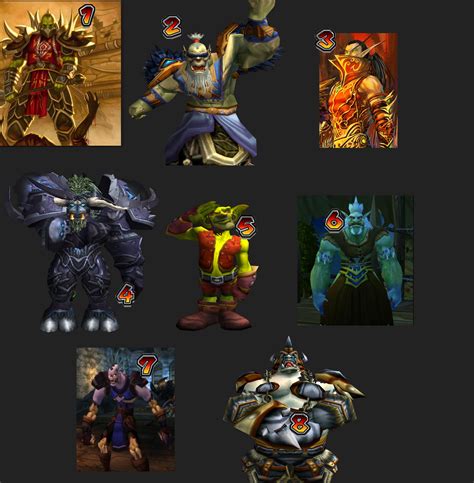 My Top Eight Major Horde Characters by ValAndy7 on DeviantArt