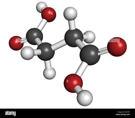 Succinic Acid Butanedioic Acid Spirit Of Amber Molecule