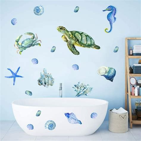 Aurigate Nautical Theme Under The Sea Wall Decals Ocean Beach Art Sea