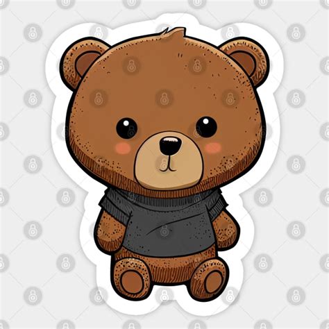 Cute Teddy Bear Teddy Bear Sticker Teepublic