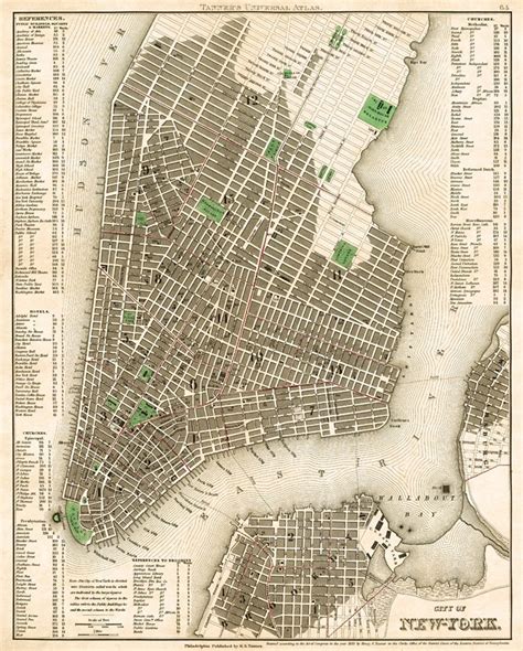 New York City map Old map of New York City print NYC old | Etsy