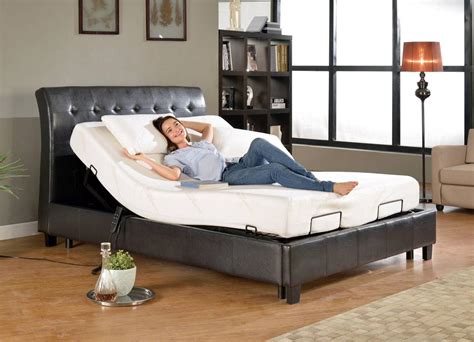 Queen Primo Black Bed Sets- with Adjustable base, 10 ''Memory Foam ...