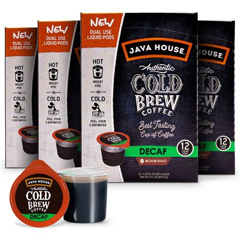 Java House Cold Brew Coffee Concentrate Single Serve Liquid Pods 135