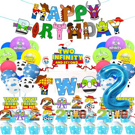 Buy Two Infinity And Beyond Birthday Decorations Toy Story 2nd Birthday