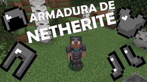 COMO HACER UNA ARMADURA DE NETHERITE MINECRAFT YouTube