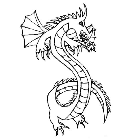 Medieval Dragon Drawing at GetDrawings | Free download