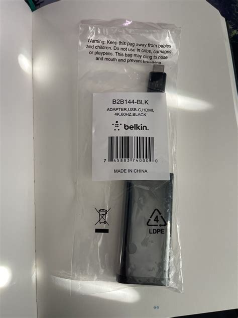 Belkin F2cu038btblk Usb C To Hdmi 015 M Adapter Black For Sale Online Ebay