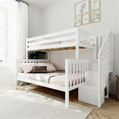 Twin Over Full Bunk Bed With Stairs – Max and Lily