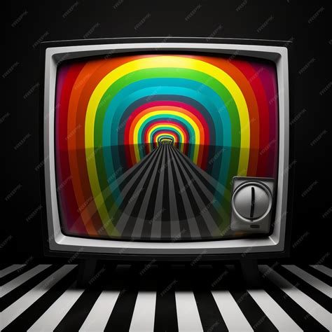 premium ai image visualizing broadcast quality decoding  tv test