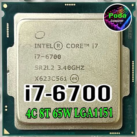 ซีพียู Cpu Intel Core I7 6700 34ghz 4คอ8เทรด Lga 1151 ฟรีซิลิโคน1ซอง