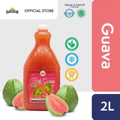 Jual Sunfresh Daily Pink Guava Juice 2 Liter Mengandung Vitamin C A