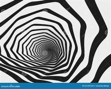 Hypnotic Swirl Tunnel Spiral Striped Geometric Funnel Hypnotic